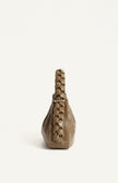 Plait Handle Bag - Brown
