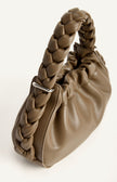 Plait Handle Bag - Brown
