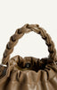 Plait Handle Bag - Brown