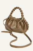 Plait Handle Bag - Brown