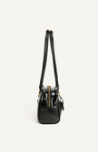 Patent Double Pockets Bag - Black