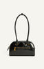 Patent Double Pockets Bag - Black