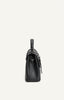 Pebbled Satchel Handle Bag - Black