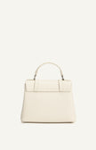 Pebbled Satchel Handle Bag - Ivory