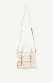 Pebbled Satchel Handle Bag - Ivory