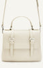 Pebbled Satchel Handle Bag - Ivory