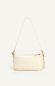 Crinkle Textured Shoulder Bag - Ivory