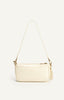 Crinkle Textured Shoulder Bag - Ivory