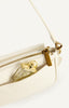 Crinkle Textured Shoulder Bag - Ivory