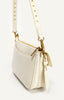 Crinkle Textured Shoulder Bag - Ivory