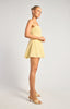 Lace Up Back Playsuit - Lemon