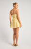 Lace Up Back Playsuit - Lemon