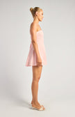 Lace Up Back Playsuit - Pink
