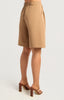 Bermuda Pleat Shorts - Camel