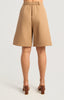 Bermuda Pleat Shorts - Camel