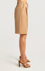 Bermuda Pleat Shorts - Camel