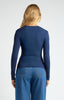 Layered Cardi Top - Navy