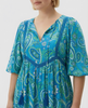Aqua Paisley Yoke Maxi