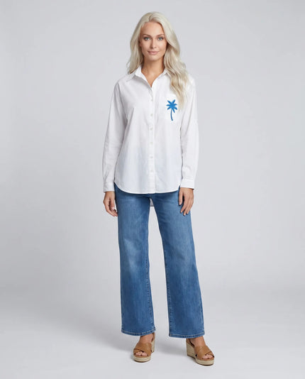 Palm Tree Shirt - Blue