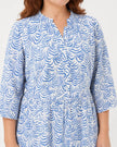 Blue Swirl Tunic Dress