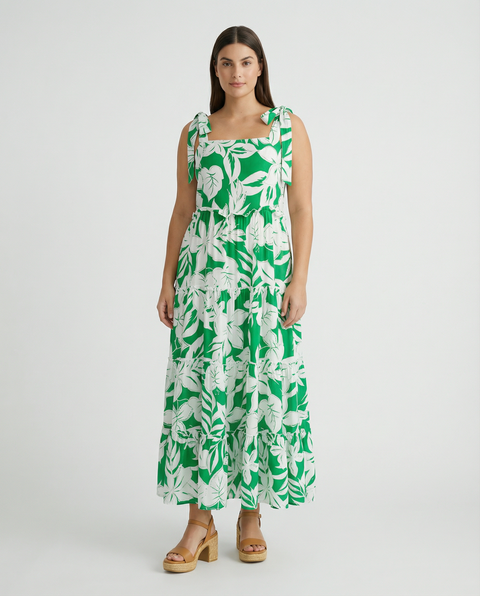 Bold Leaf Sundress