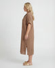 Dobby Shirt Dress - Biscotti