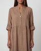 Dobby Tabslv Dress - Biscotti