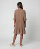 Dobby Tabslv Dress - Biscotti