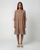 Dobby Tabslv Dress - Biscotti