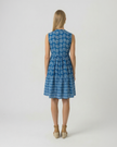 Sleeveless Drawstring dress - Blue