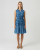 Sleeveless Drawstring dress - Blue