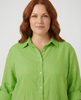 Empire Shirt Dress - Lime