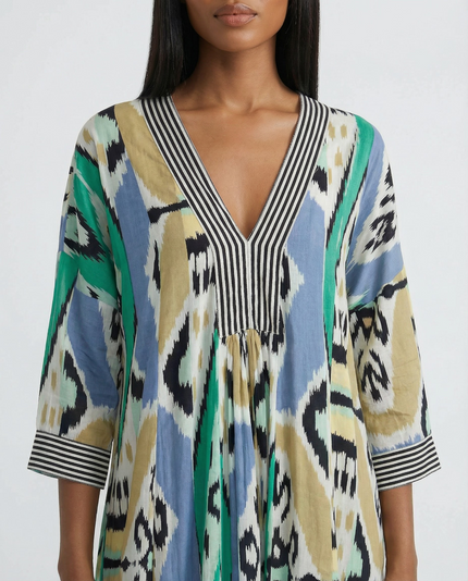 Ikat Midi Tunic Dress