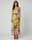 Into the Tropics Maxi Sundress - Brown