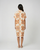 Italian Tile Dress - Orange