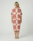 Italian Tile Dress - Red