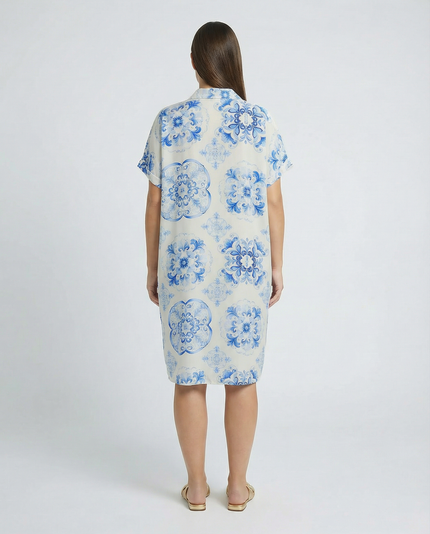 Italian Tile Dress - Azzure
