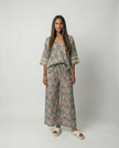 Lace Trim Oversized Top