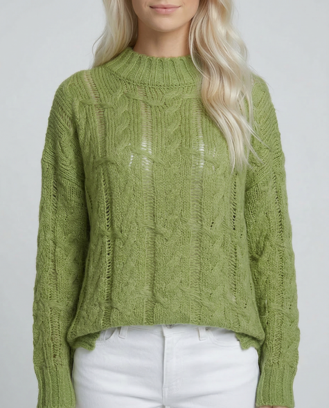 Lime Twist Knit