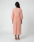 Lurex Rainbow Midi Dress - Shell Pink