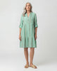 Lurex Striped TabSlv Dress - Mint