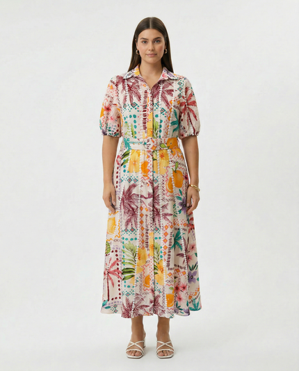 Palm Grove Shirt Dress
