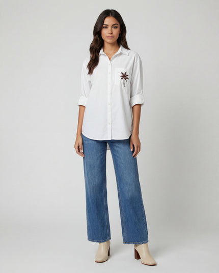 Palm Tree Shirt - Brown