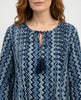 Pintuck Frill Sleeve Dress - Navy