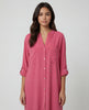 Pocket Shirt Dress - Raspberry