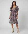 Purple Paisley Dress