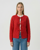 Tie Front Cardi - Red
