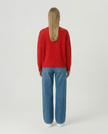 Tie Front Cardi - Red