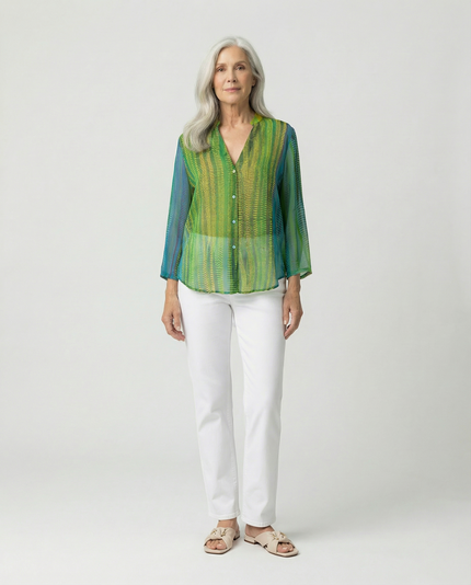 Ripple Silk Blouse