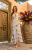 Camellia Ruffle Maxi - Blue